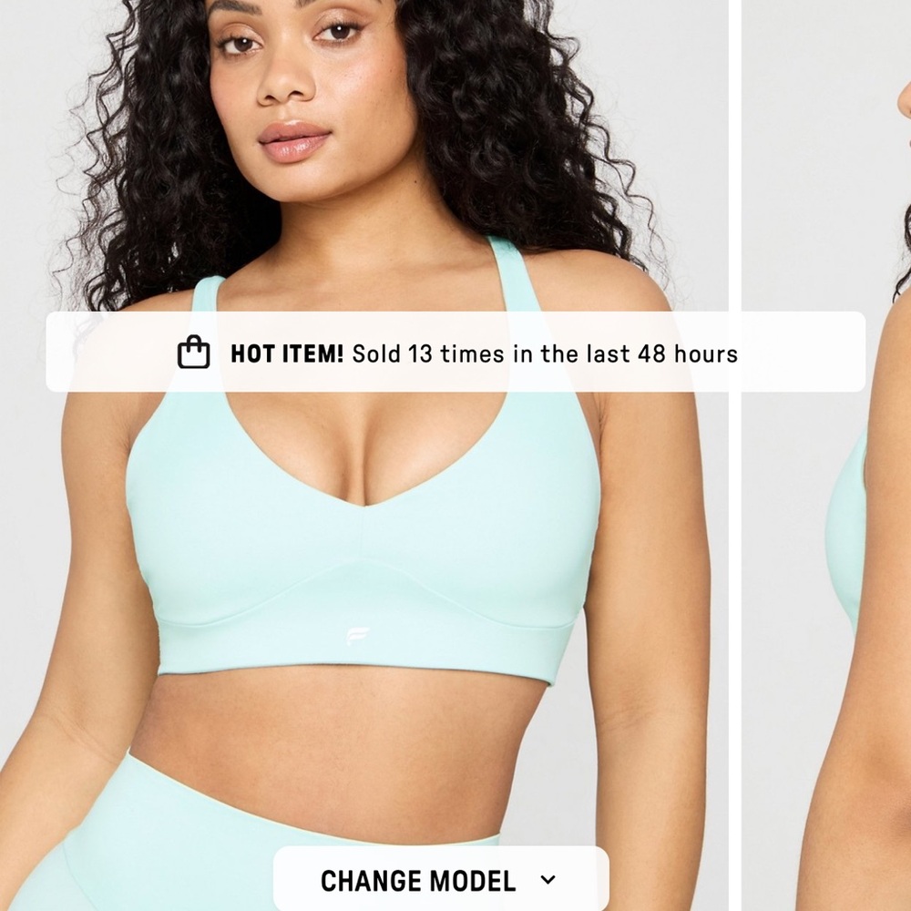 Women's Light Blue Sports Bra